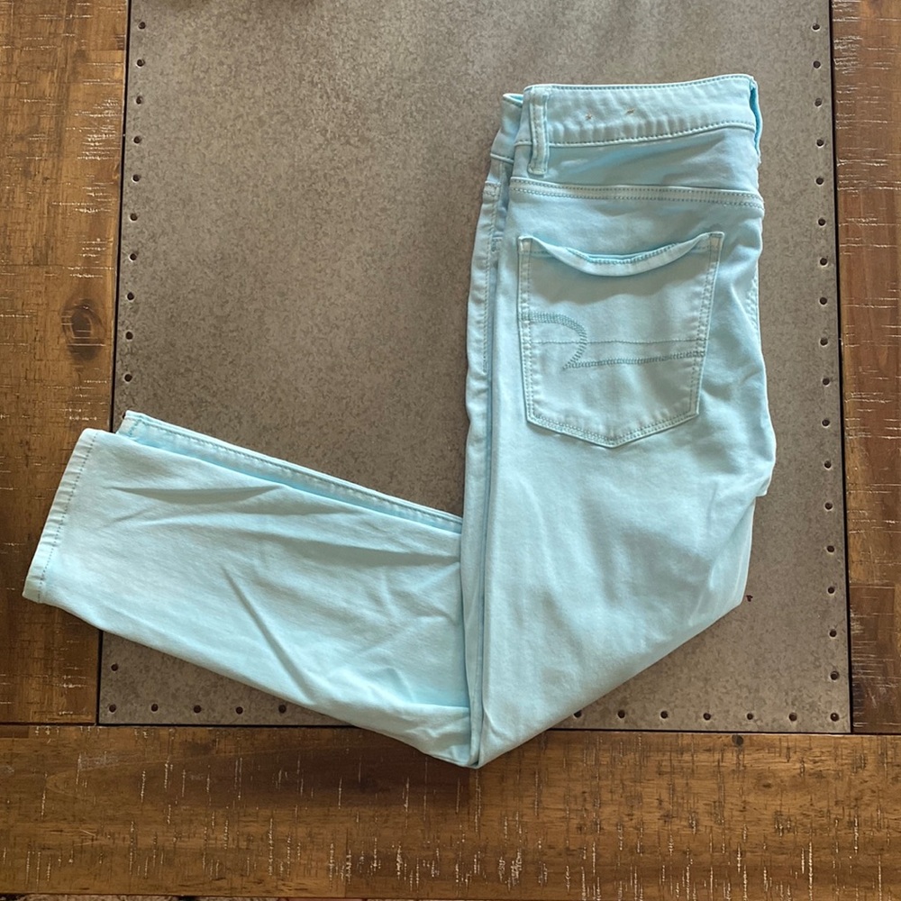 Light blue stretchy jeans